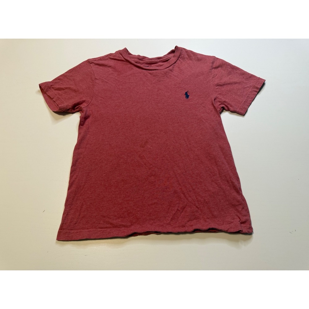 Polo Ralph Lauren Kids Red Heather Short Sleeve Pony T-Shirt Size S 8